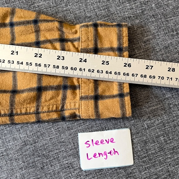 Fjallraven Ovik Flannel Check Plaid Shirt - Men's Size M - Tan - Picture 10 of 12